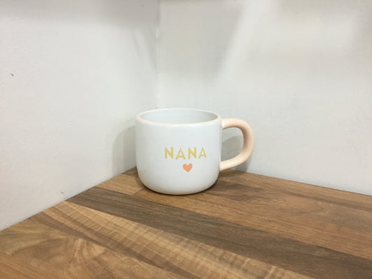 Nana mug. Orange heart