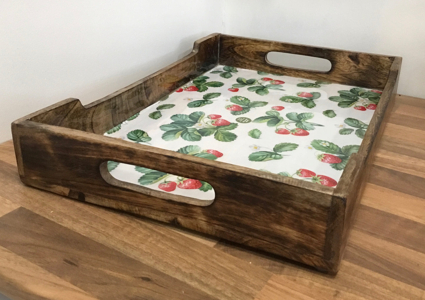 Mango Wood Strawberry Tray
