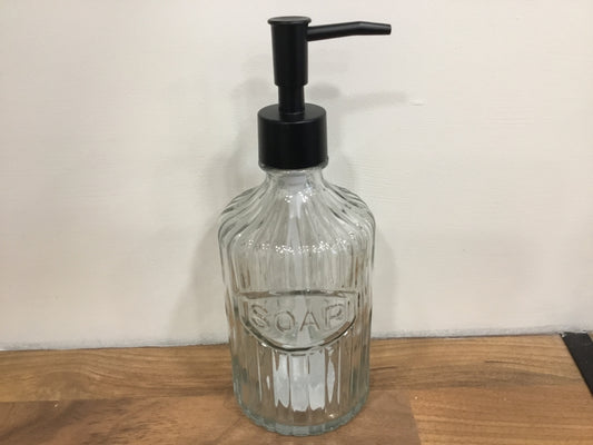 Glass soap dispenser