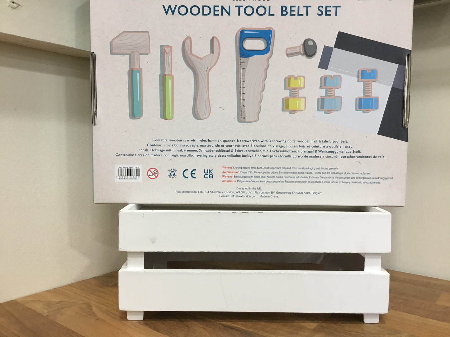 Wooden tool belt set