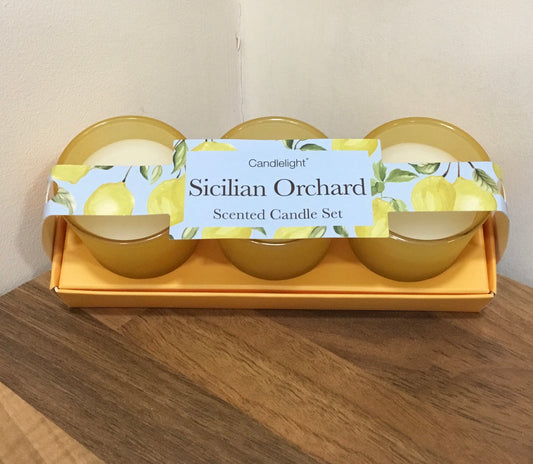 Set of 3 Lemon Candles