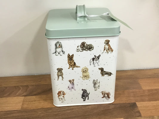 Dog treat tin
