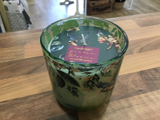 Garden Blooms LED candle