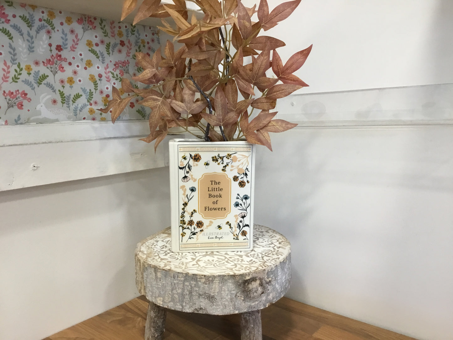 Book of flowers vase