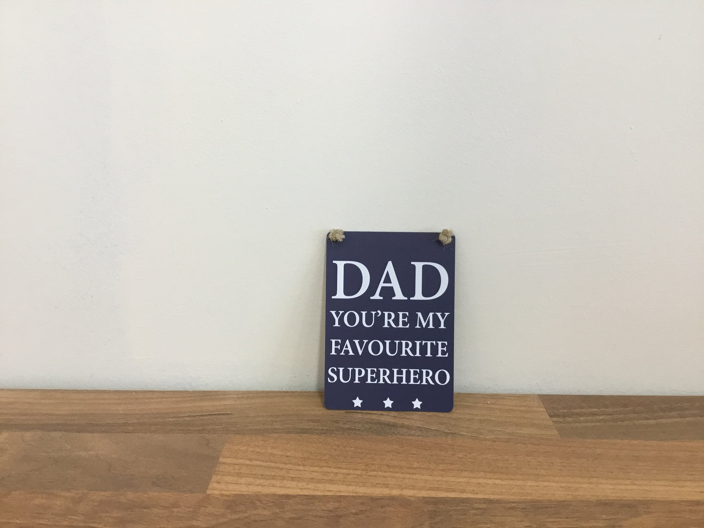 Dad superhero hanging sign