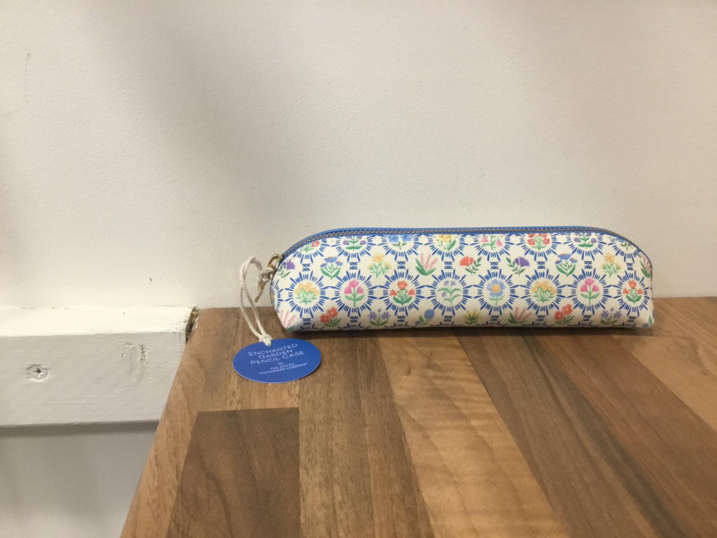 Slim pencil case. Enchanted garden design.