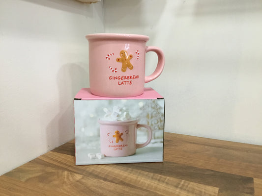 Pink Gingerbread Mug.
