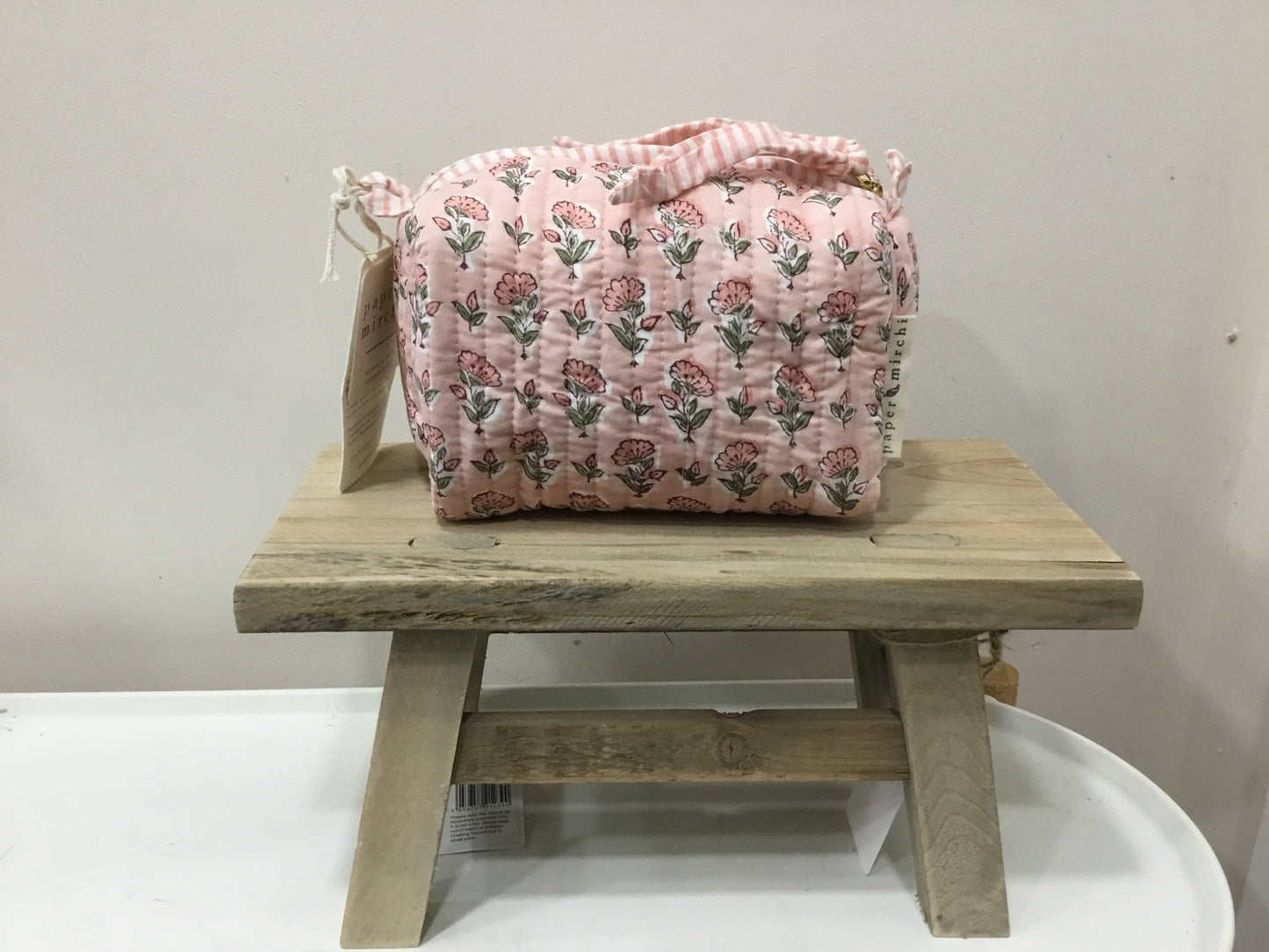 Organic cotton toiletry bag