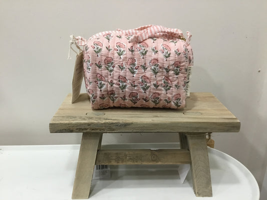 Organic cotton toiletry bag