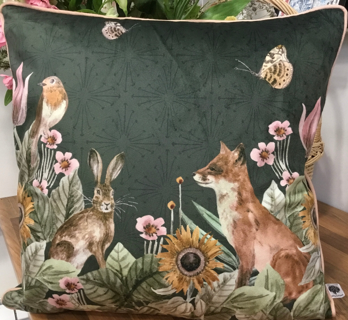 Foxdale Teal Cushion by Appletree