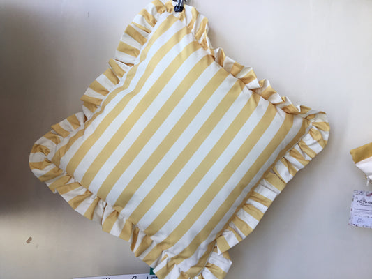 Yellow Ruffle Cushion