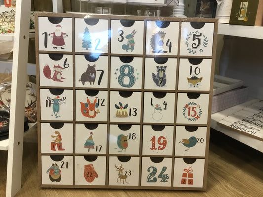 Wooden advent Calendar