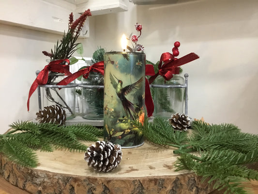 Glass LED candle