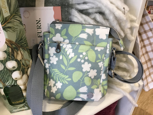 Green floral phone pouch by Earth Squared