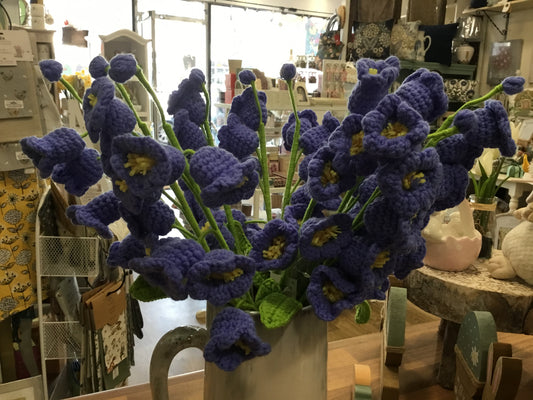 Knitted bluebell flowers - price per stem