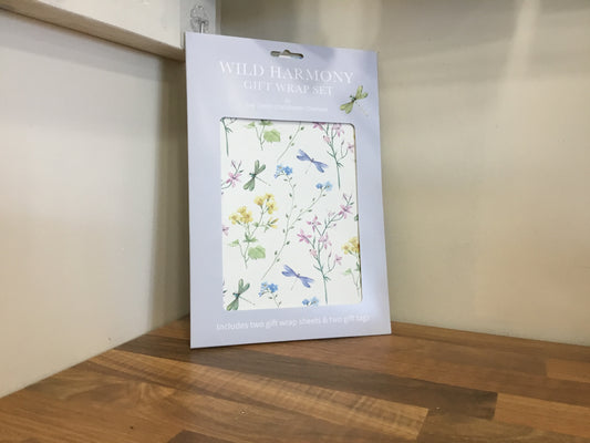 Gift wrap. Wild harmony. 2 sheets and 2 tags