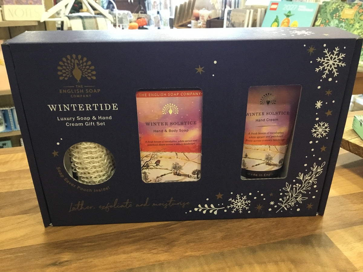 Wintertide soap and hand cream set