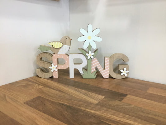 Spring letter block