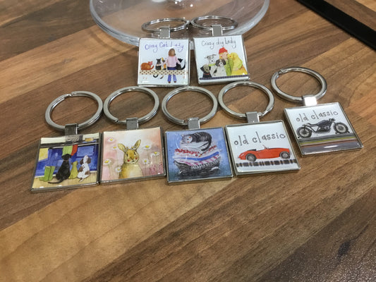 Range of Alex Clark key rings