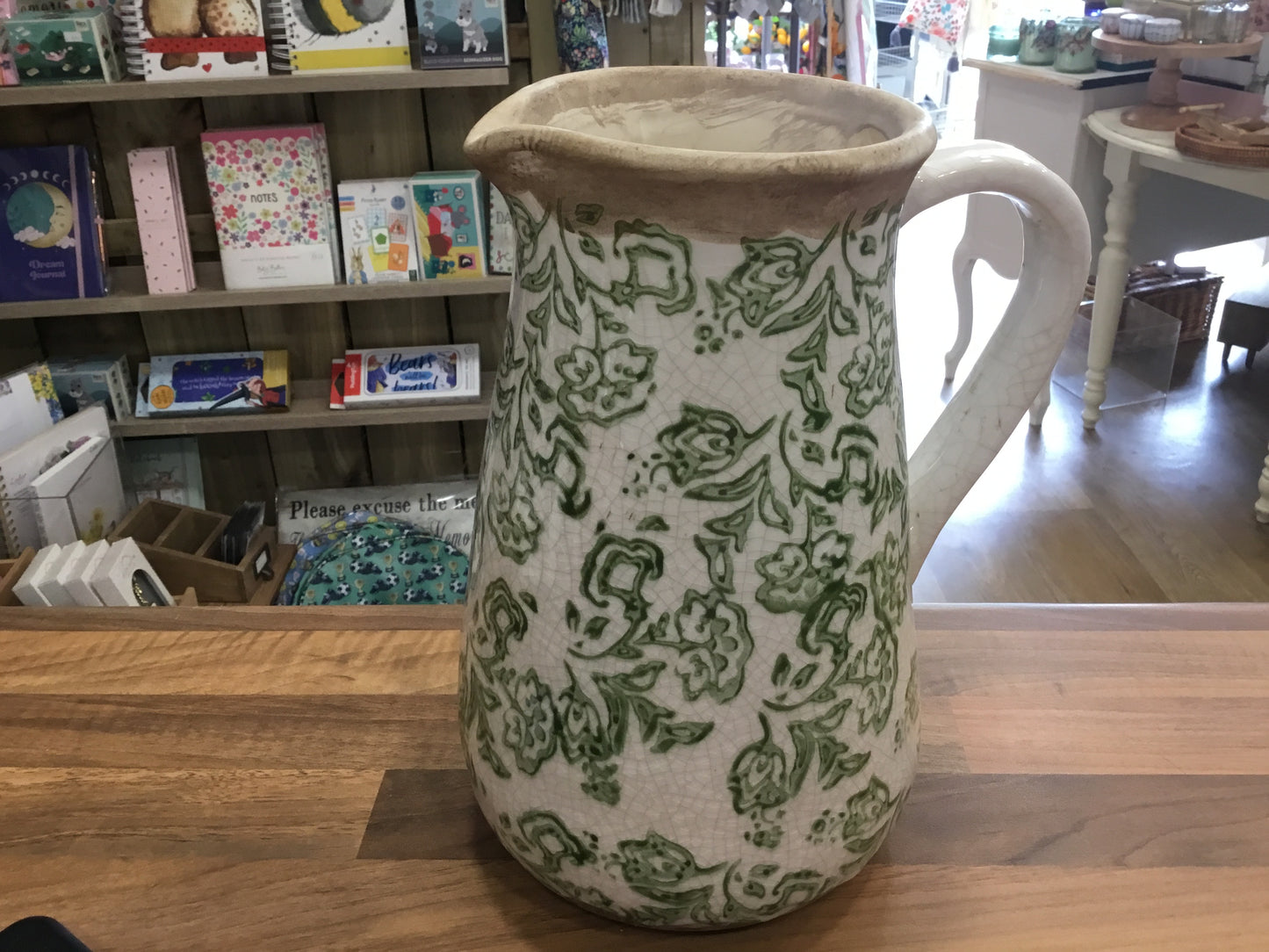 Jug. Large green