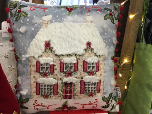 Christmas Cottage Cushion