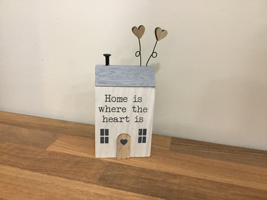 Home is when the heart is wooden house