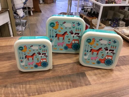 Set of 3 Farmyard Snack Boxes