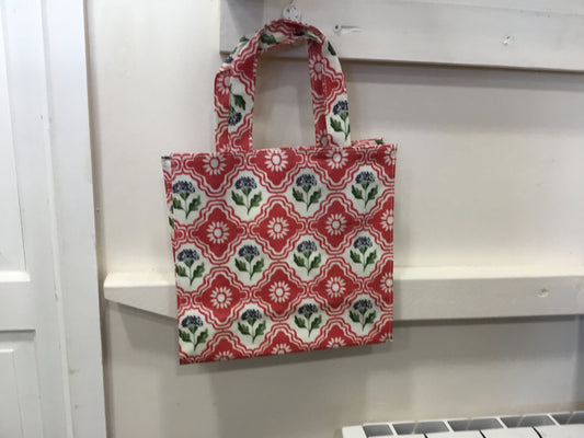 Boho floral small shopper