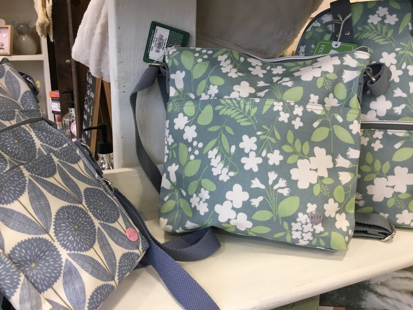 Green floral bag by Earth Squared