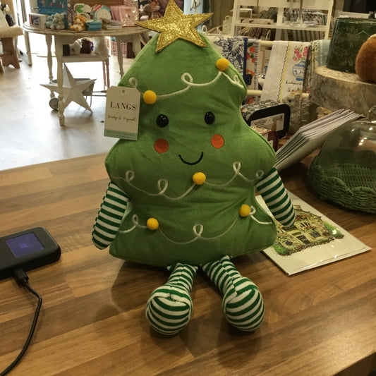 Christmas tree doorstop