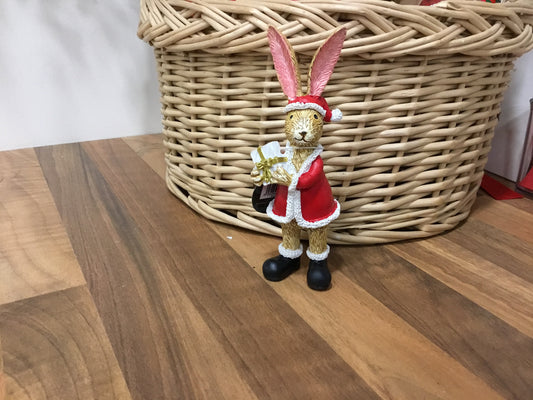 Jasper Rabbit Santa with parcel