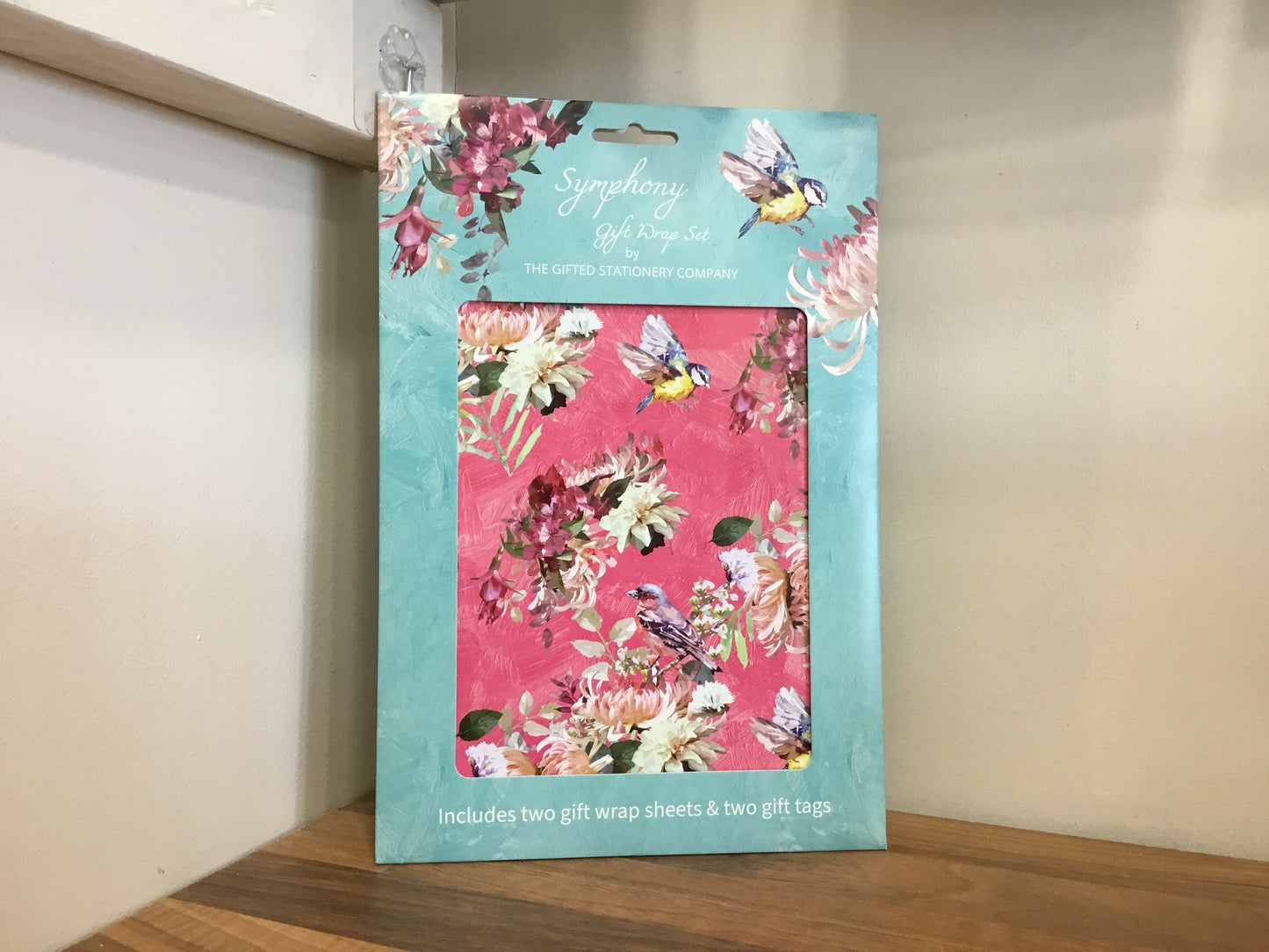 Gift wrap. Symphony. 2 sheets and 2 tags