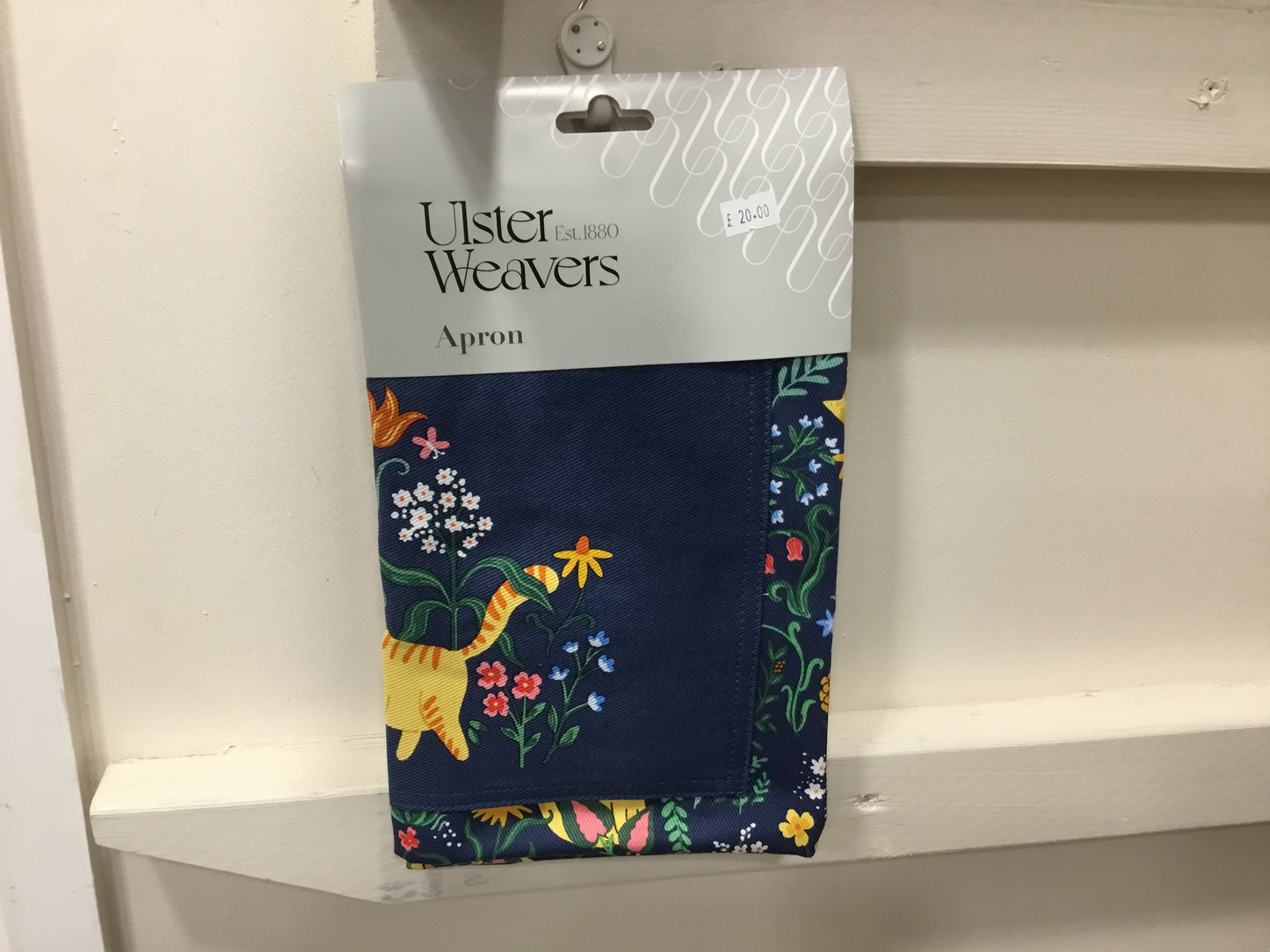 Ulster Weavers apron. Marmalade meadow.