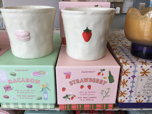 Ceramic Strawberry Candle by Paddywax