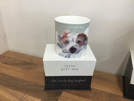 Little dog laughed mug “scruffy love”