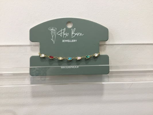 bracelet, coloured hearts