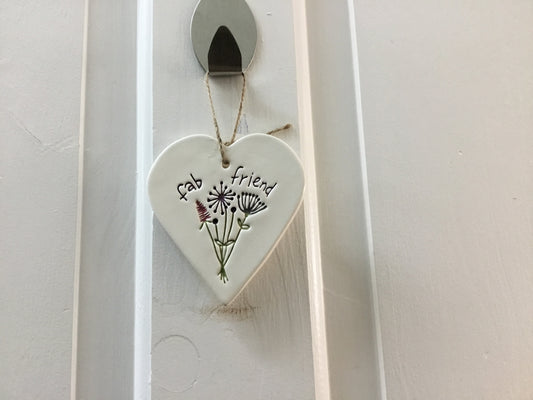 Ceramic heart. Fab friend