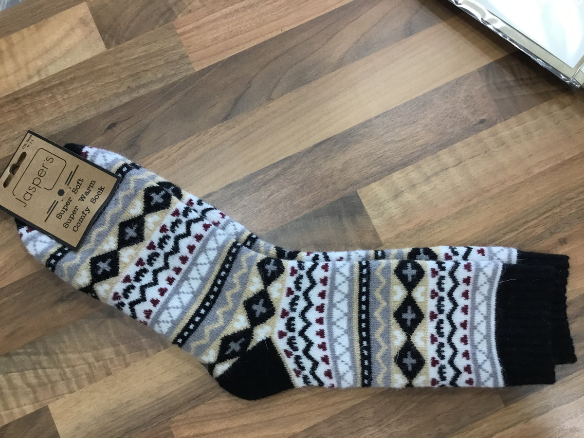 Black Nordic men’s wool socks