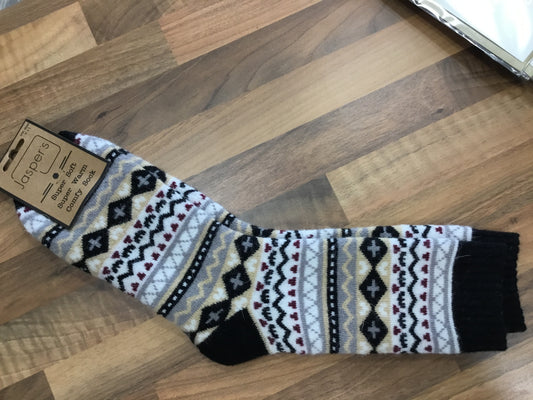 Black Nordic men’s wool socks