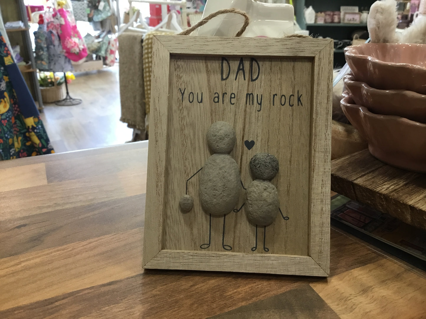 Dad pebble plaque