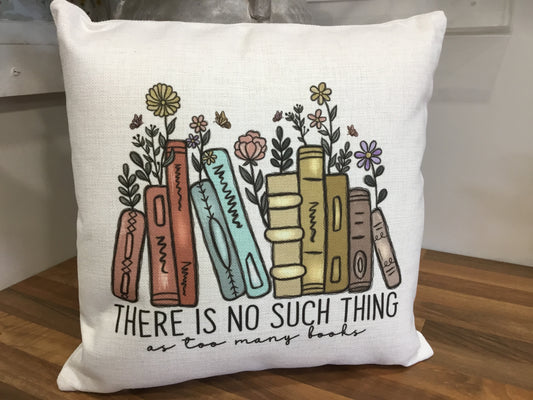 Cushion. There is no such thing as too many books