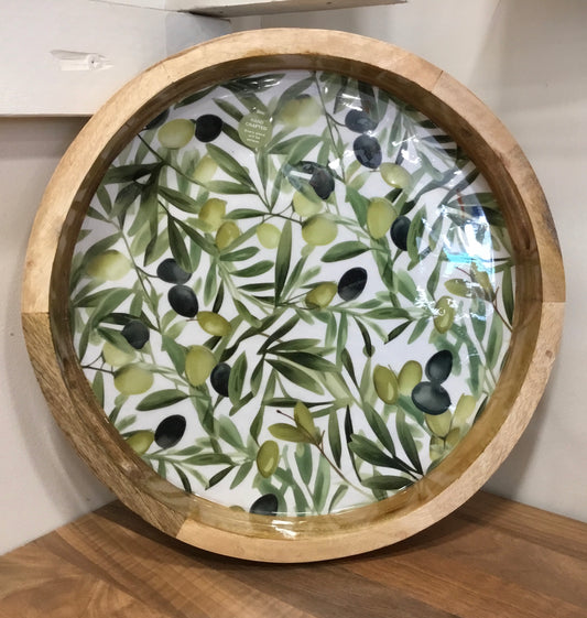 Olive Mango Wood Tray