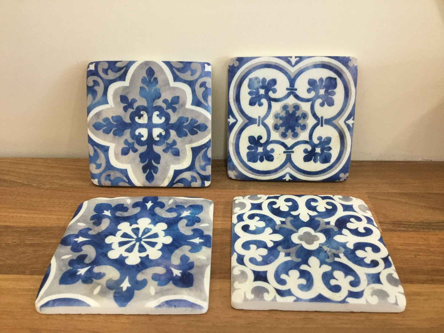 SANTORINI blue coasters