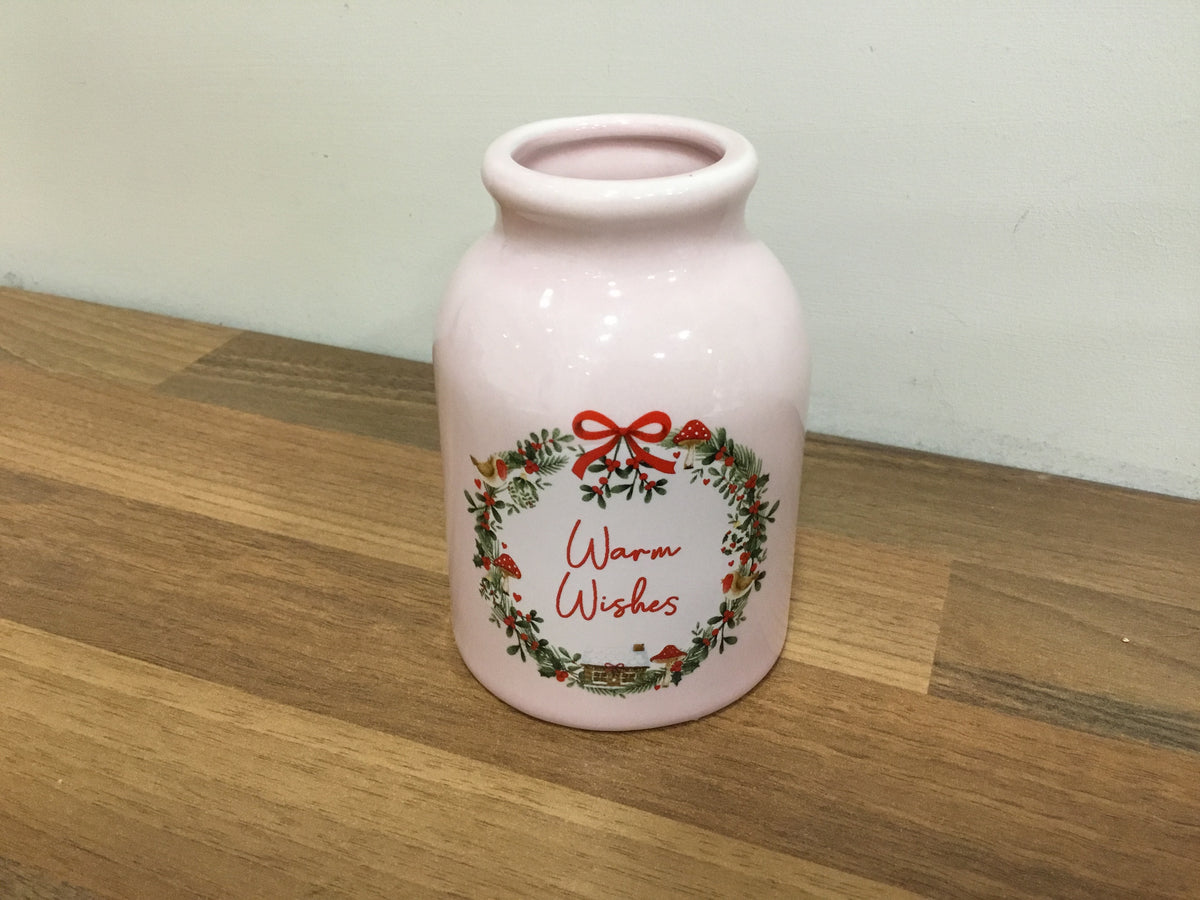 Warm Wishes mini bud vase