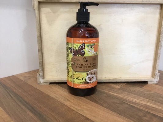 Sicilian Lemon and Sweet Orange. Hand and Body Wash.